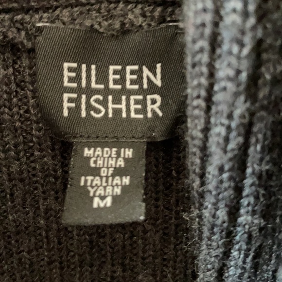 Eileen Fisher Open Front Wool Cardigan - Size M - Picture 2 of 8